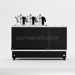 Anka Black Turbo Hibrit Çay Makinesi / Profesyonel Kullanım, Çift Enerji Esnekliği (STFO3)