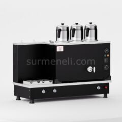 Anka Black Turbo Hibrit Çay Makinesi / Profesyonel Kullanım, Çift Enerji Esnekliği (STFO3)