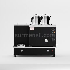 Anka Black Turbo Hibrit Çay Makinesi / Profesyonel Kullanım, Çift Enerji Esnekliği (STFO2)