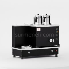 Anka Black Turbo Hibrit Çay Makinesi / Profesyonel Kullanım, Çift Enerji Esnekliği (STFO2)