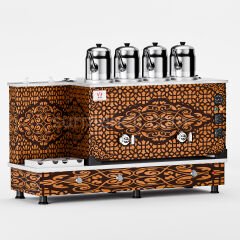 Anka Bakır Turbo Hibrit Çay Makinesi / Profesyonel Kullanım, Çift Enerji Esnekliği (BTF04)