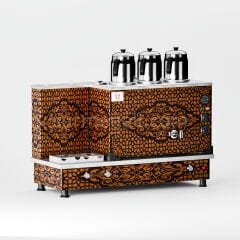 Anka Bakır Turbo Hibrit Çay Makinesi / Profesyonel Kullanım, Çift Enerji Esnekliği (BTF03)