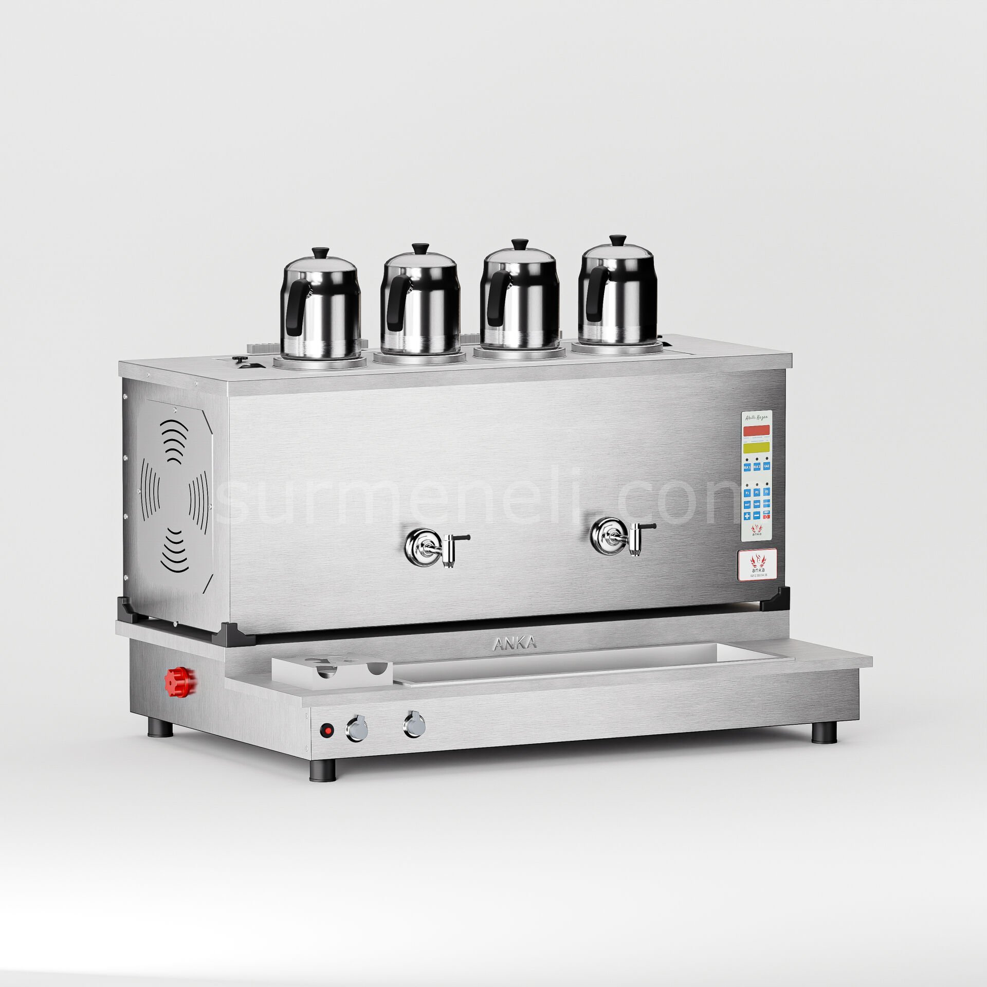 Anka İnoks Pro Plus Smart S6 Çay Makinesi / Hibrit Enerji, Dijital Zaman Programlı Kontrol (İPPO-S4)