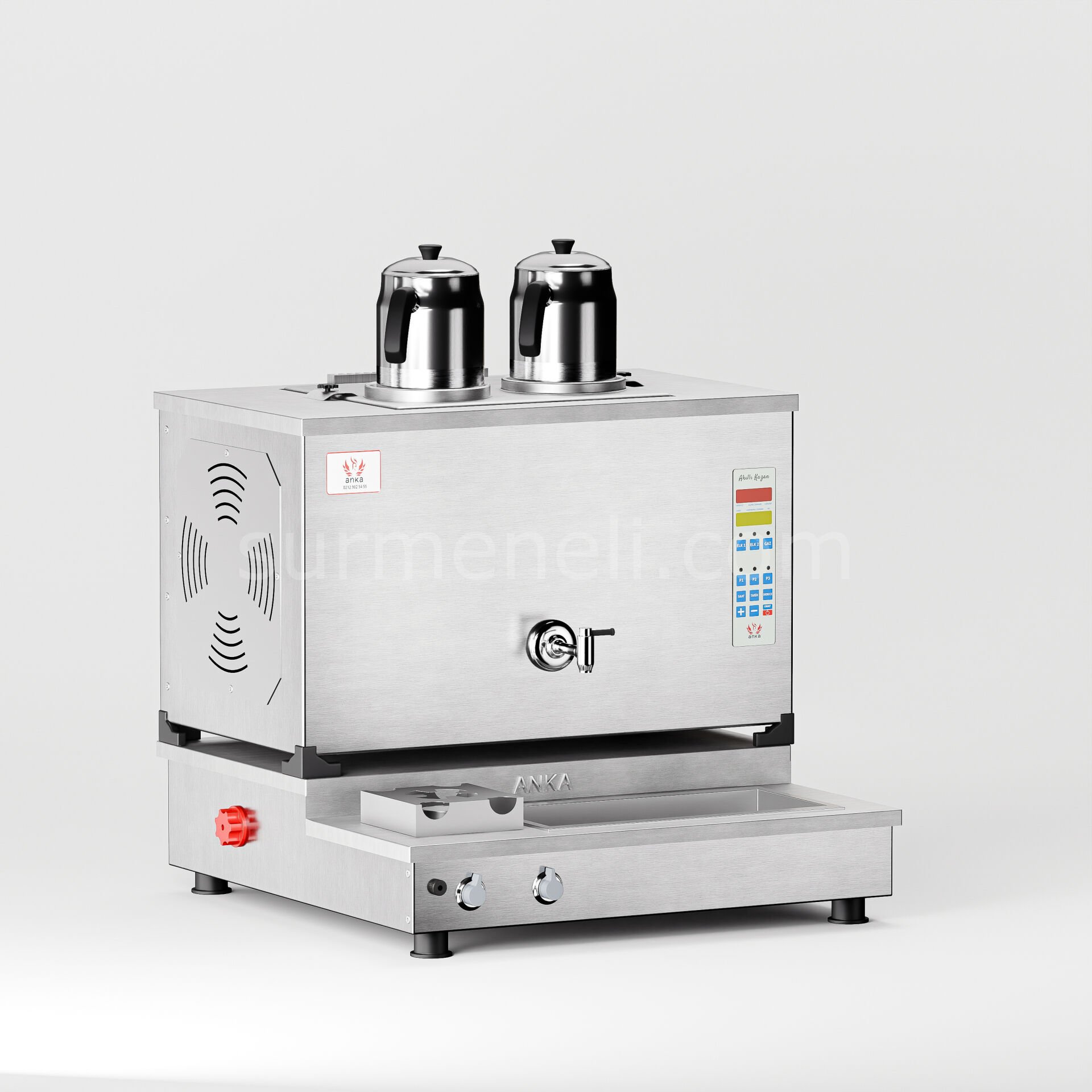 Anka İnoks Pro Plus Smart S6 Çay Makinesi / Hibrit Enerji, Dijital Zaman Programlı Kontrol (İPPO-S2)