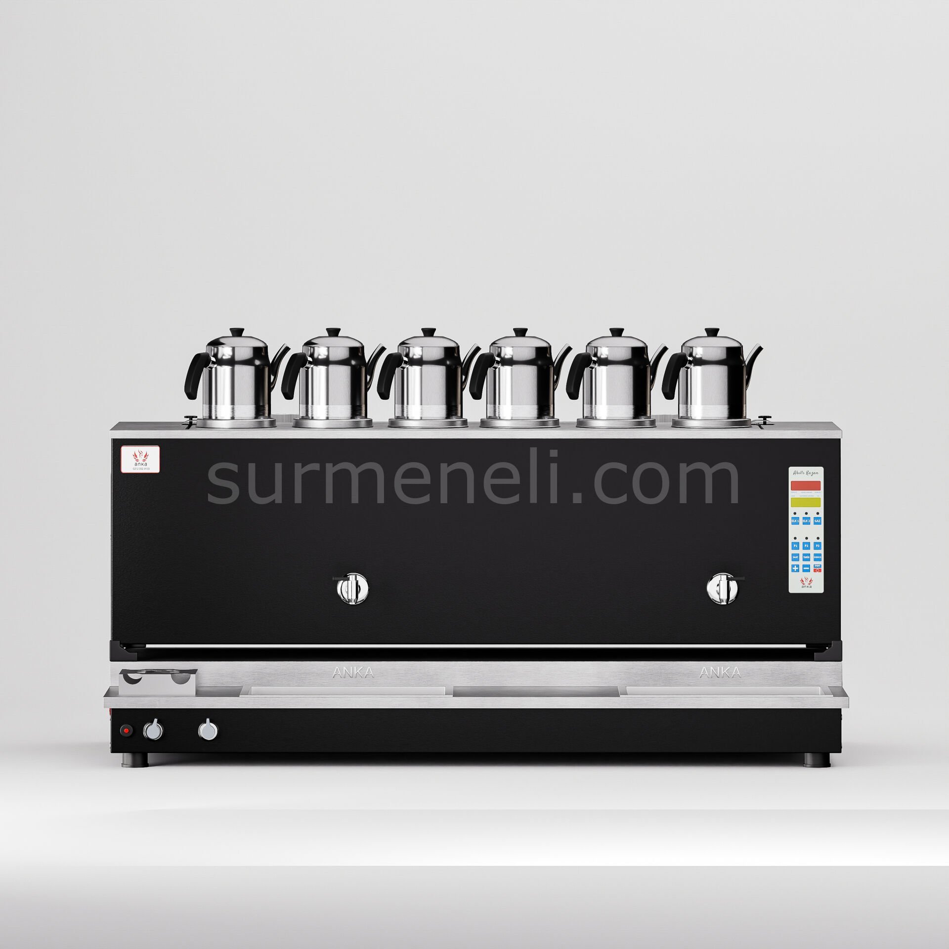Anka Black Pro Plus Smart S6 Çay Makinesi / Hibrit Enerji, Dijital Zaman Programlı Kontrol (BPPO-S6)