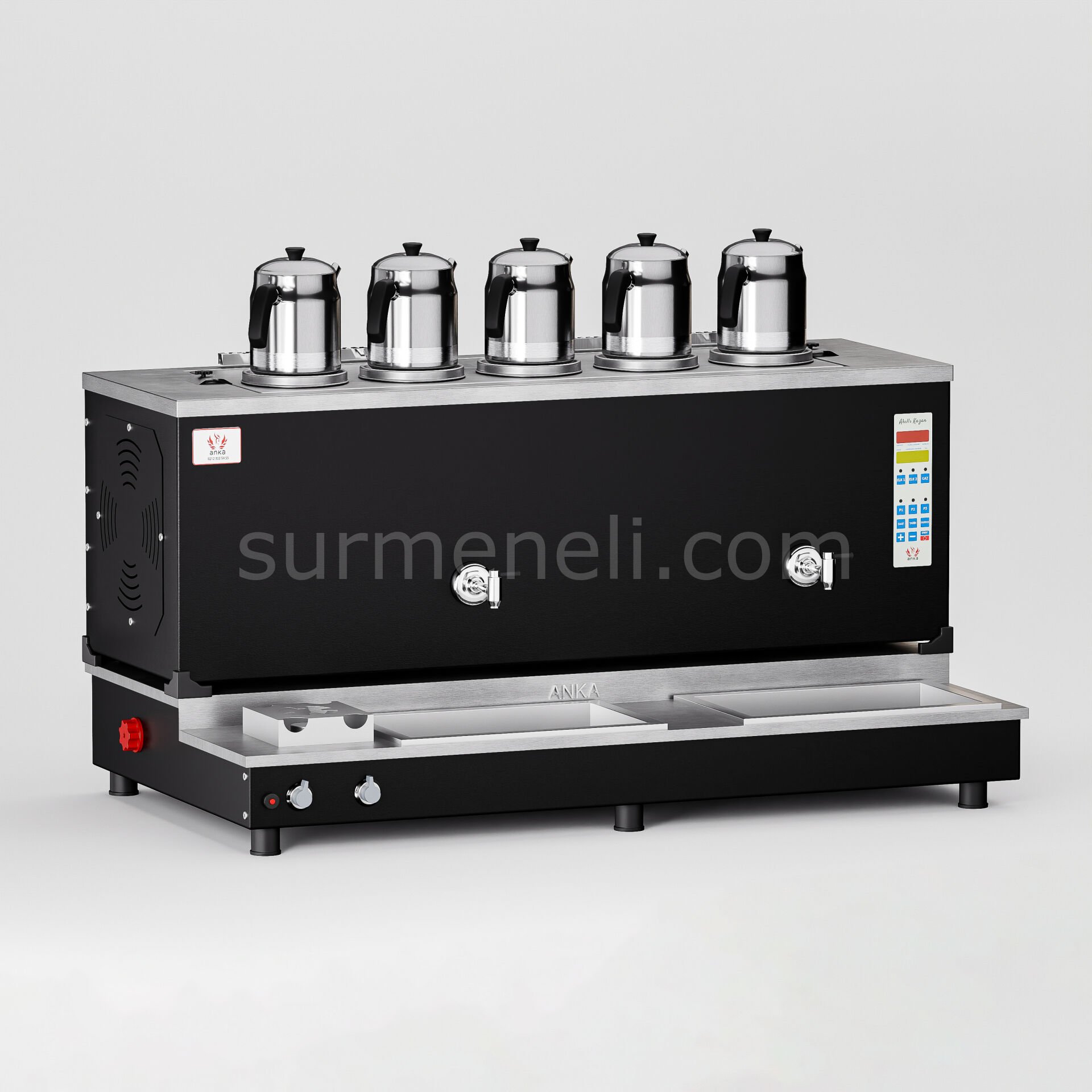 Anka Black Pro Plus Smart S6 Çay Makinesi / Hibrit Enerji, Dijital Zaman Programlı Kontrol (BPPO-S5)