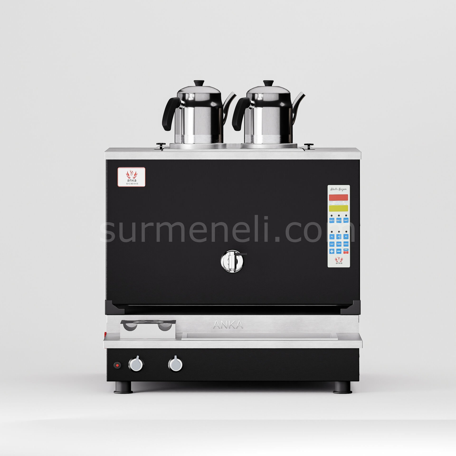 Anka Black Pro Plus Smart S6 Çay Makinesi / Hibrit Enerji, Dijital Zaman Programlı Kontrol (BPPO-S2)