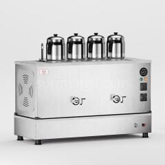 Anka İnoks Pro Compact Hibrit Çay Makinesi / Kompakt Tasarım, Profesyonel Kullanım, Çift Enerji Esnekliği (İPKO4)