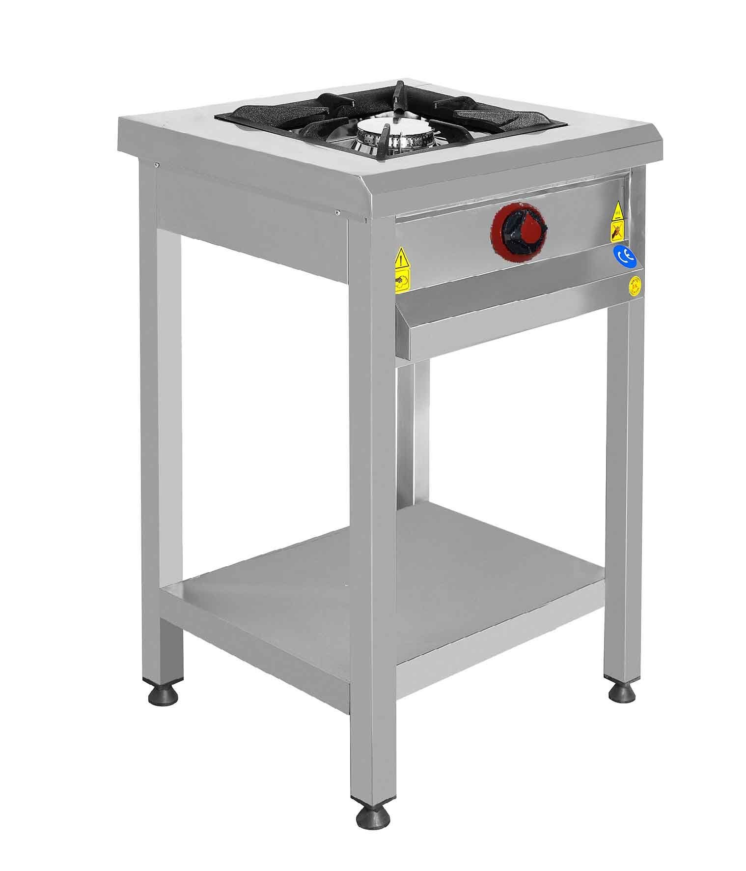 KRCS.TROG.560.CE CSA İNOX - OCAK TABAN RAFLI GAZLI 500*600*850