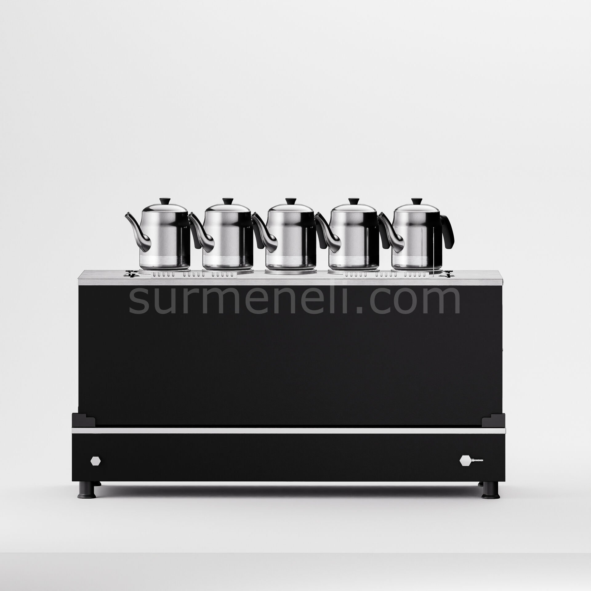 Anka Black Pro Compact Hibrit Çay Makinesi / Kompakt Tasarım, Profesyonel Kullanım, Çift Enerji Esnekliği (BPKO5)