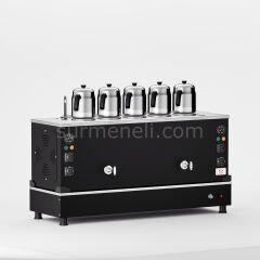 Anka Black Pro Compact Hibrit Çay Makinesi / Kompakt Tasarım, Profesyonel Kullanım, Çift Enerji Esnekliği (BPKO5)