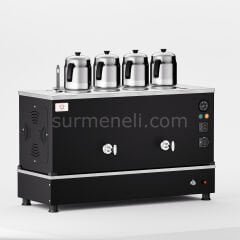 Anka Black Pro Compact Hibrit Çay Makinesi / Kompakt Tasarım, Profesyonel Kullanım, Çift Enerji Esnekliği (BPKO4)