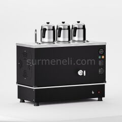 Anka Black Pro Compact Hibrit Çay Makinesi / Kompakt Tasarım, Profesyonel Kullanım, Çift Enerji Esnekliği (BPKO3)