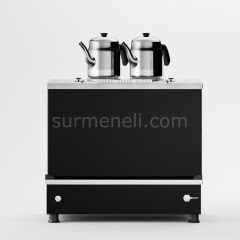 Anka Black Pro Compact Hibrit Çay Makinesi / Kompakt Tasarım, Profesyonel Kullanım, Çift Enerji Esnekliği (BPKO2)