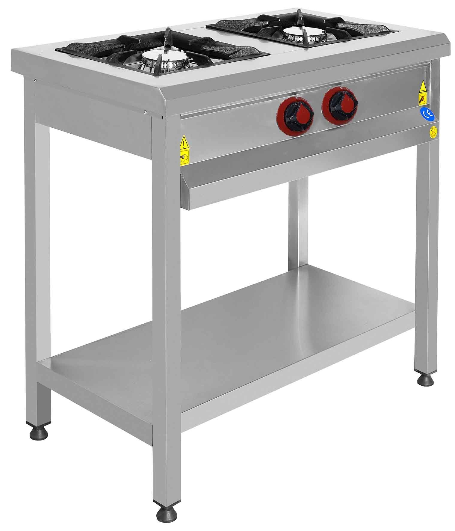 KRCS.TROG.1060.CE CSA İNOX - OCAK TABAN RAFLI GAZLI 1000*600*850