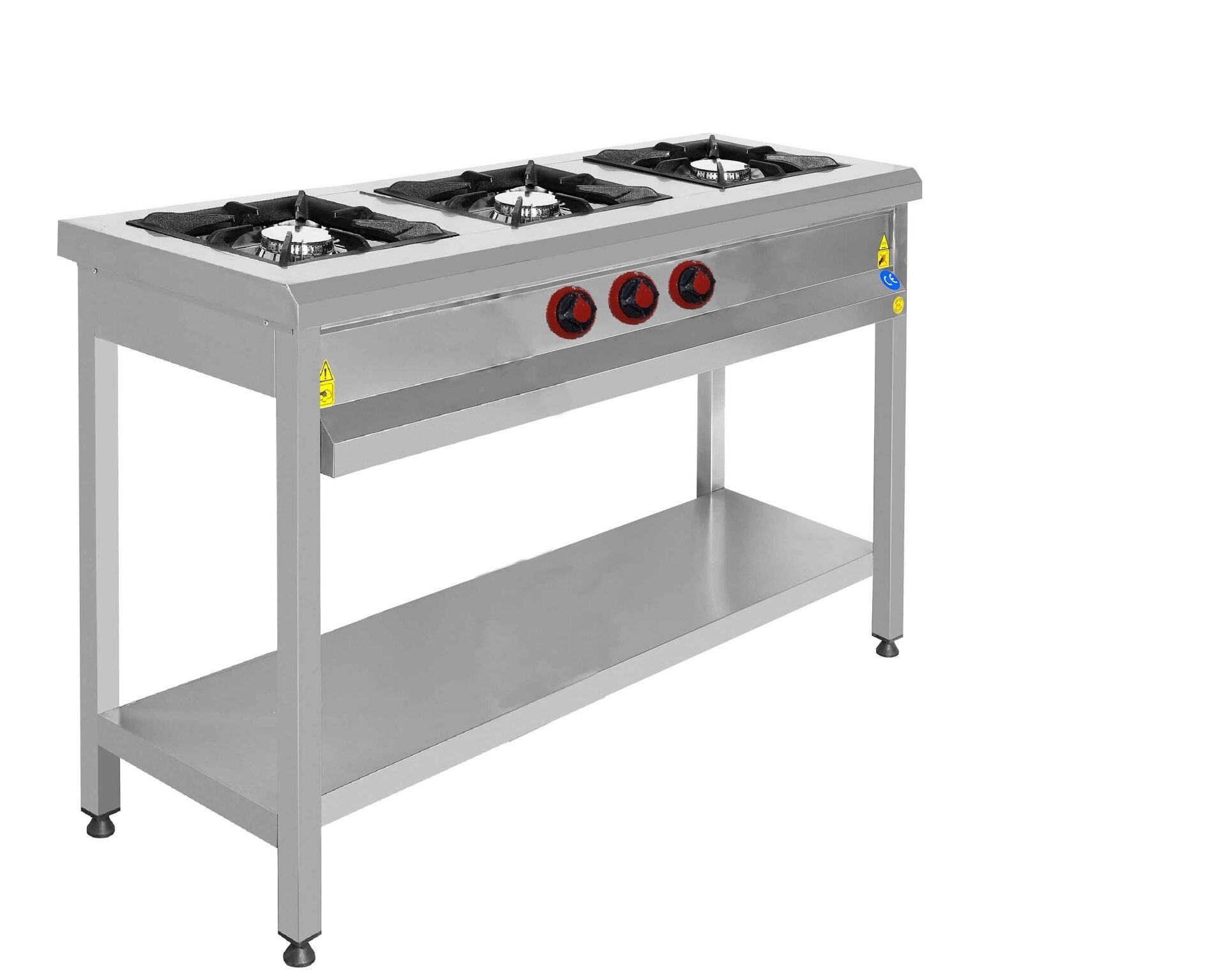 KRCS.TROG.1460.CE CSA İNOX - OCAK TABAN RAFLI GAZLI 1400*600*850