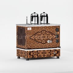 Anka Bakır Pro Compact Hibrit Çay Makinesi / Kompakt Tasarım, Profesyonel Kullanım, Çift Enerji Esnekliği (APKO2)