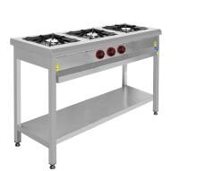 KRCS.TROGL.1460.CE CSA İNOX - OCAK TABAN RAFLI GAZLI - LPG 1400*600*850