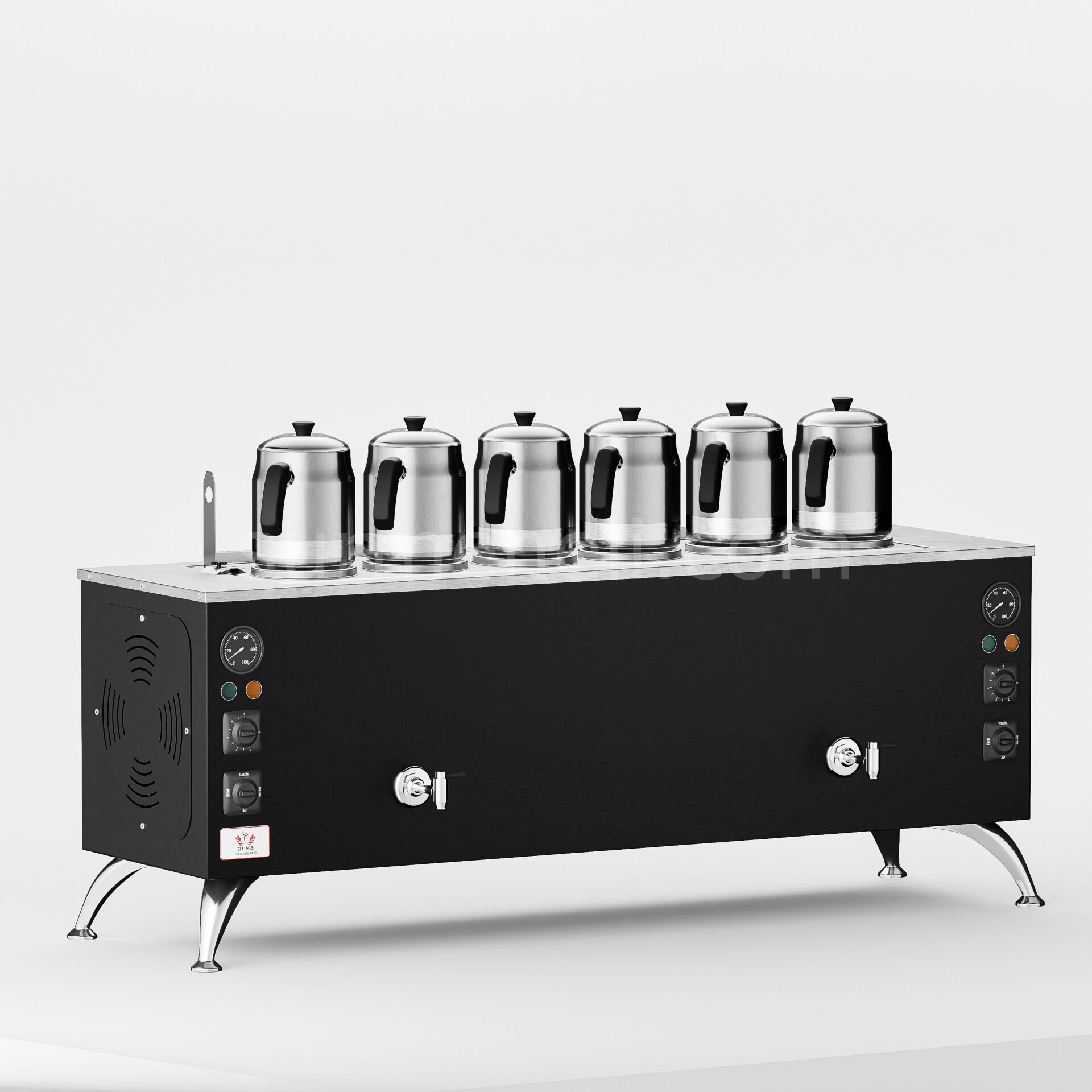 Anka Black Pro Compact Elektrikli Çay Makinesi / Kompakt Tasarım, Profesyonel Kullanım,(BPE6)