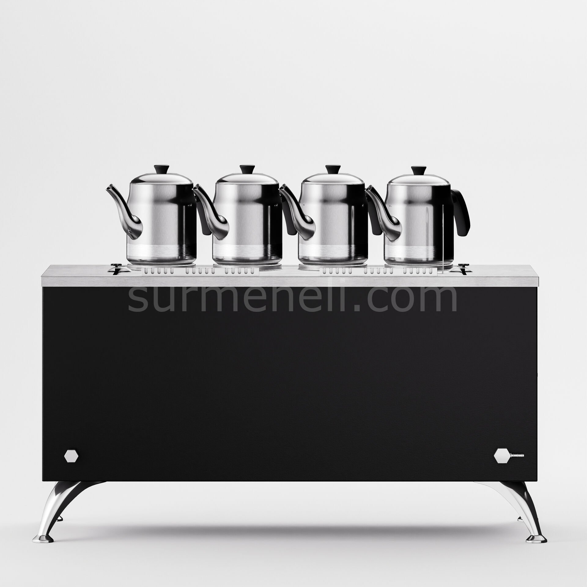 Anka Black Pro Compact Elektrikli Çay Makinesi / Kompakt Tasarım, Profesyonel Kullanım,(BPE4)