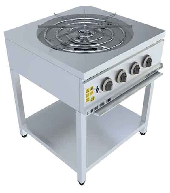 KRCS.TRKBOL.770 CSA İNOX - KUNEFE VE BOREK OCAGI TABAN RAFLI GAZLI - LPG 700*700*850