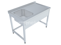 Tek Evyeli Çalışma Tezgahları 70'lik 304 KALİTE PASLANMAZ