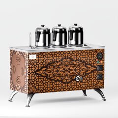 Anka Bakır Pro Compact Elektrikli Çay Makinesi / Kompakt Tasarım, Profesyonel Kullanım,(APE3)