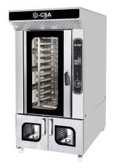 KRCS.MKDFG.10 CSA İNOX - MAYALANDIRMA FIRINLI KONVEKSIYONEL DONERLI FIRIN 10 TEPSILI-GAZLI GN 1/1 1000*1547*1967