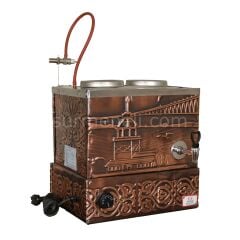 Anka Eko Bakır Çay Kazanı 2 Demlikli Pleytsiz Elektrikli (EBE2)