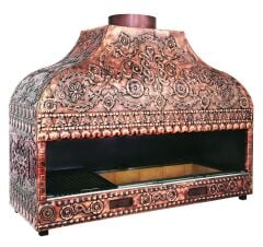 Bakır Kaplamalı Profesyonel Kömürlü Izgara BKI200