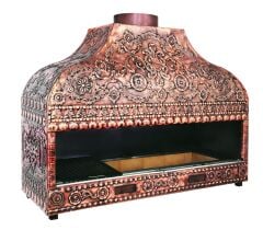 Bakır Kaplamalı Profesyonel Kömürlü Izgara BKI175