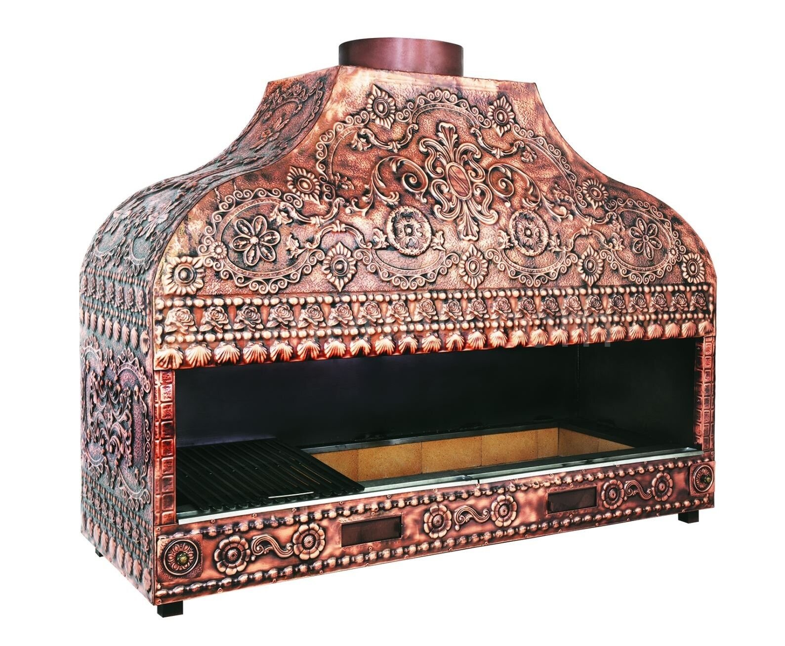 Bakır Kaplamalı Profesyonel Kömürlü Izgara BKI150