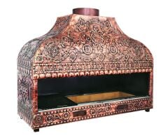 Bakır Kaplamalı Profesyonel Kömürlü Izgara BKI150