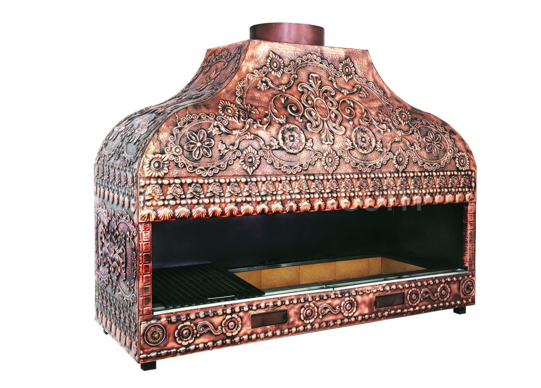 Bakır Kaplamalı Profesyonel Kömürlü Izgara BKI100