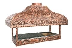 Bakır Kaplamalı Ocakbaşı Profesyonel Kömürlü Izgara OCB175