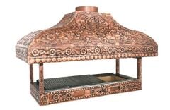 Bakır Kaplamalı Ocakbaşı Profesyonel Kömürlü Izgara OCB150