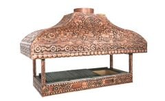 Bakır Kaplamalı Ocakbaşı Profesyonel Kömürlü Izgara OCB80