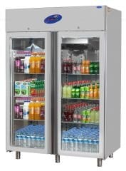 CS.DBNK.1200.C CSA İNOX - GLASS DOOR UPRIGHT REFRIGERATORS /1200 DIKEY BUZDOLABI CAM KAPILI 1400*710*2070