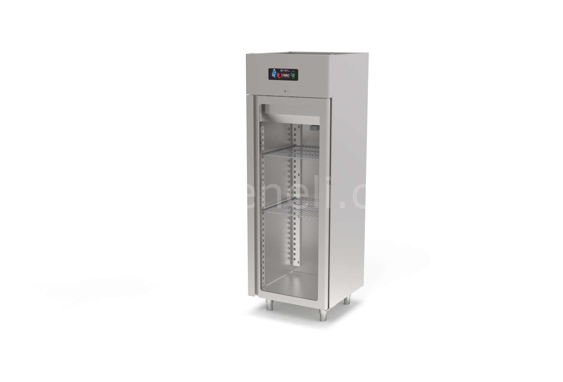 CS.DBN.600.C CSA İNOX - GLASS DOOR UPRIGHT REFRIGERATORS /600 DIKEY BUZDOLABI CAM KAPILI 700*710*2070