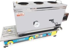 60'Lık Çay Kazanı Gazlı + Elektrikli 430 Vidalı