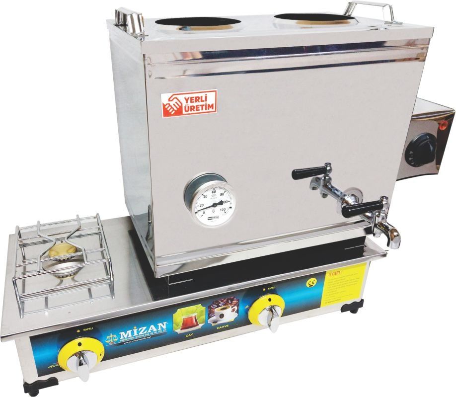 40'Lık Çay Kazanı Gazlı + Elektrikli 430 Vidalı