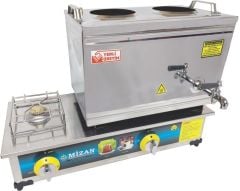 25'Lik Çay Kazanı Gazlı 430 Vidalı