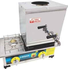 15'Lik Çay Kazanı Gazlı 430 Vidalı