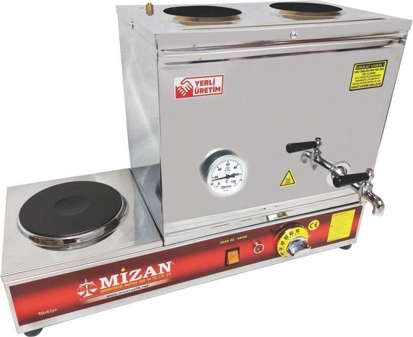 40'Lık Çay Kazanı Elektrikli 430 Vidalı