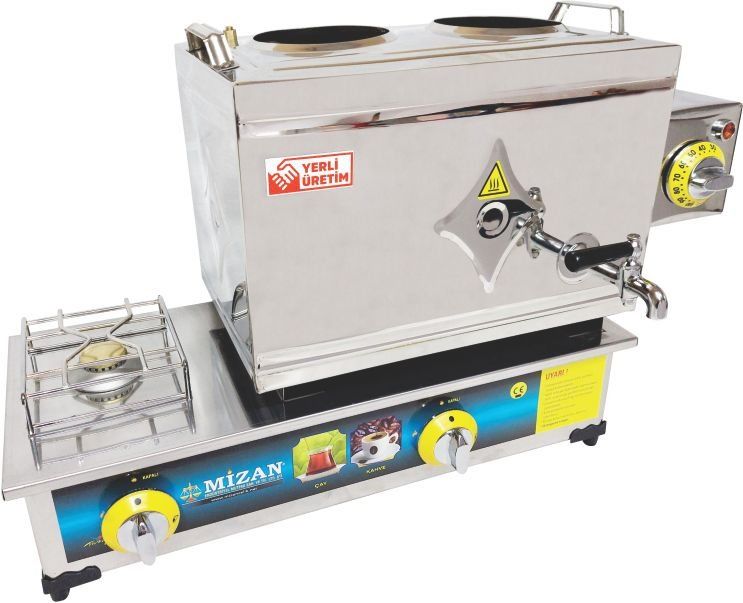 25'Lik Çay Kazanı Gazlı + Elektrikli 304 Kaynaklı