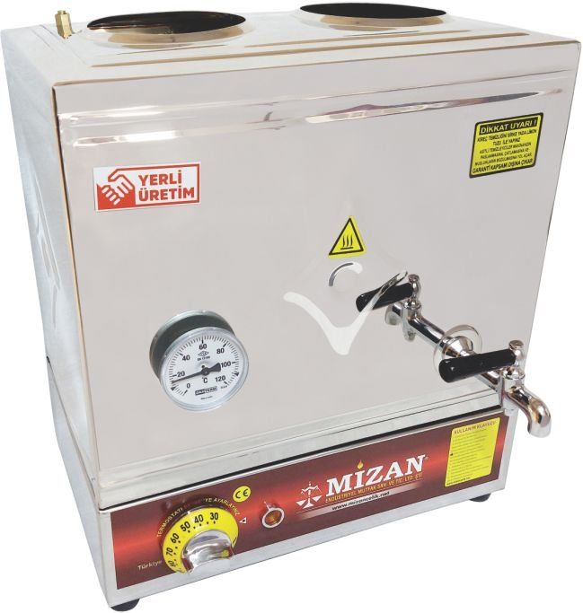 40'Lık Pleytsiz Çay Kazanı Elektrikli 304 Kaynaklı