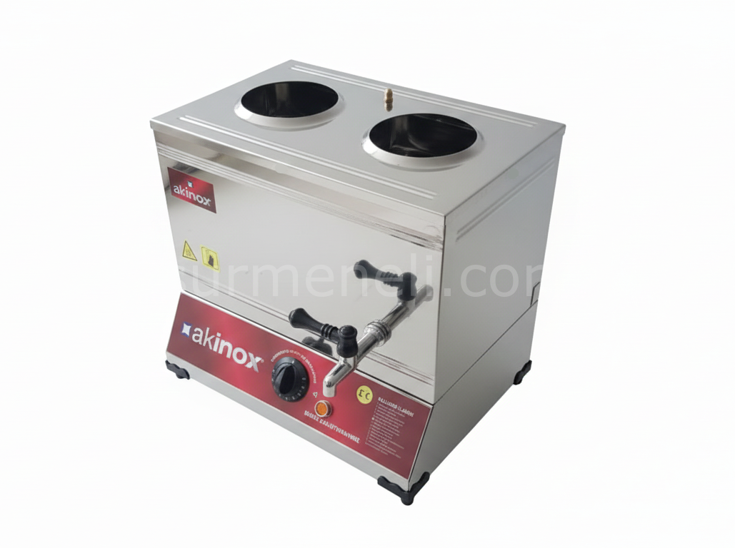 25'Lik Pleytsiz Çay Kazanı Elektrikli 304 Kaynaklı