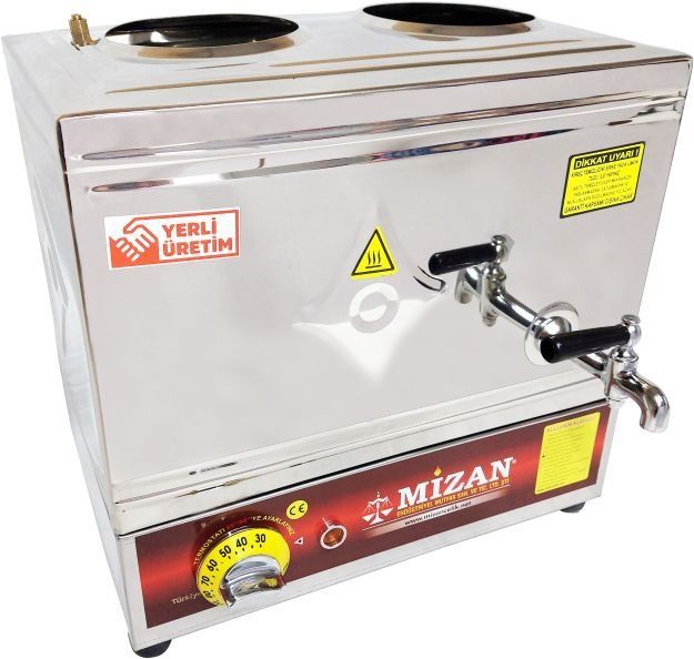25'Lik Pleytsiz Çay Kazanı Elektrikli 304 Kaynaklı