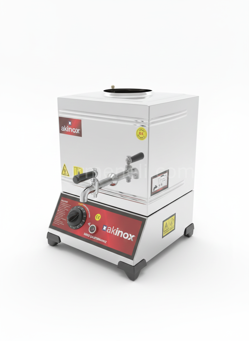 15'Lik Pleytsiz Çay Kazanı Elektrikli 304 Kaynaklı