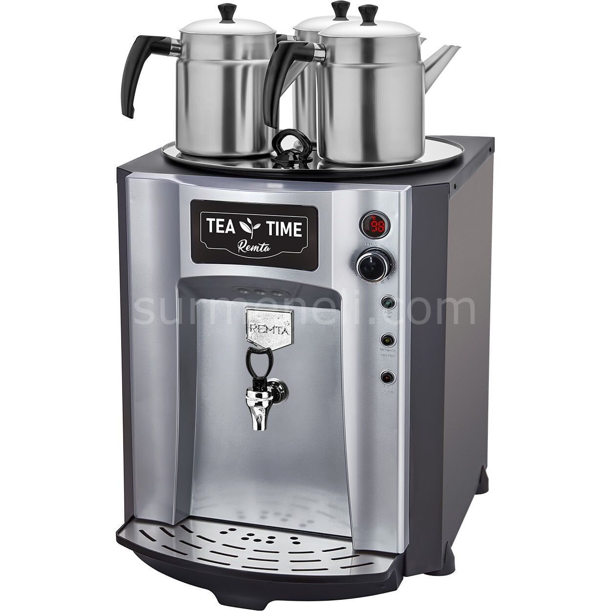 Remta 3 Demlikli Premium Jumbo Çay Makinesi 40 lt Şamandıralı (Şebekeden Su Alma) DE10SP